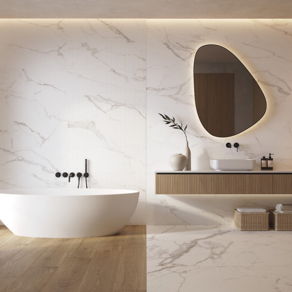 Керамогранит Peronda Lumiere White NT/60X120X0,9/C/R 60x120 см