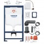 Инсталляция для унитаза Grohe Rapid SL 38772001 с клавишей Skate Cosmopolitan хром