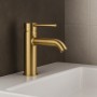 Смеситель для раковины Kludi Bozz 38282N076 брашированное золото