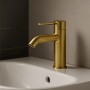 Смеситель для раковины Kludi Bozz 38282N076 брашированное золото