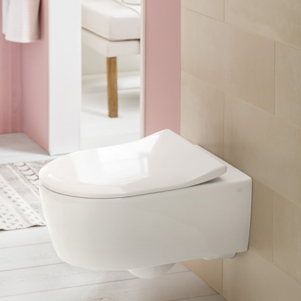 Унитаз подвесной Villeroy&Boch Avento 5656RS01 с сиденьем Soft Close