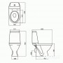 Унитаз-компакт Kolo Modo L39000 с сиденьем из дюропласта Soft close