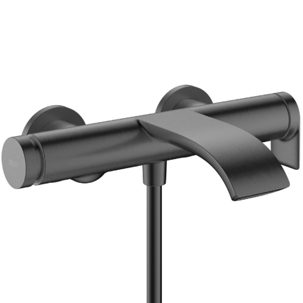 Смеситель для ванны Hansgrohe Vivenis 75420340 хром черный матовый