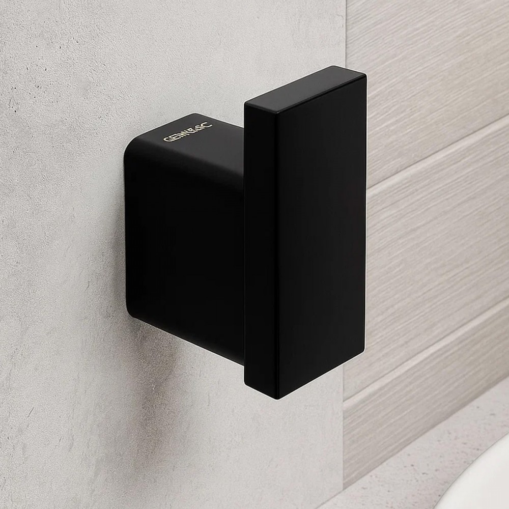 Крючок Genwec Pompei GW05 55 04 03 одинарный черный матовый