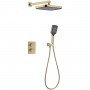 Душевая система скрытого монтажа Devit Flow D117125011221BG с термостатом, brushed golg