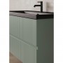 Тумба Royo Vora 131775+126225 подвесная 100 см Mineral Green с раковиной Enzo