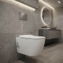 Унитаз-биде подвесной Creavit Free FE322-34CB00E-0002 с сиденьем Soft Close KC0903.02.0000E белый глянец