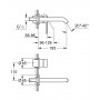 Смеситель скрытого монтажа для раковины Grohe Essence New 29192KF1 черный