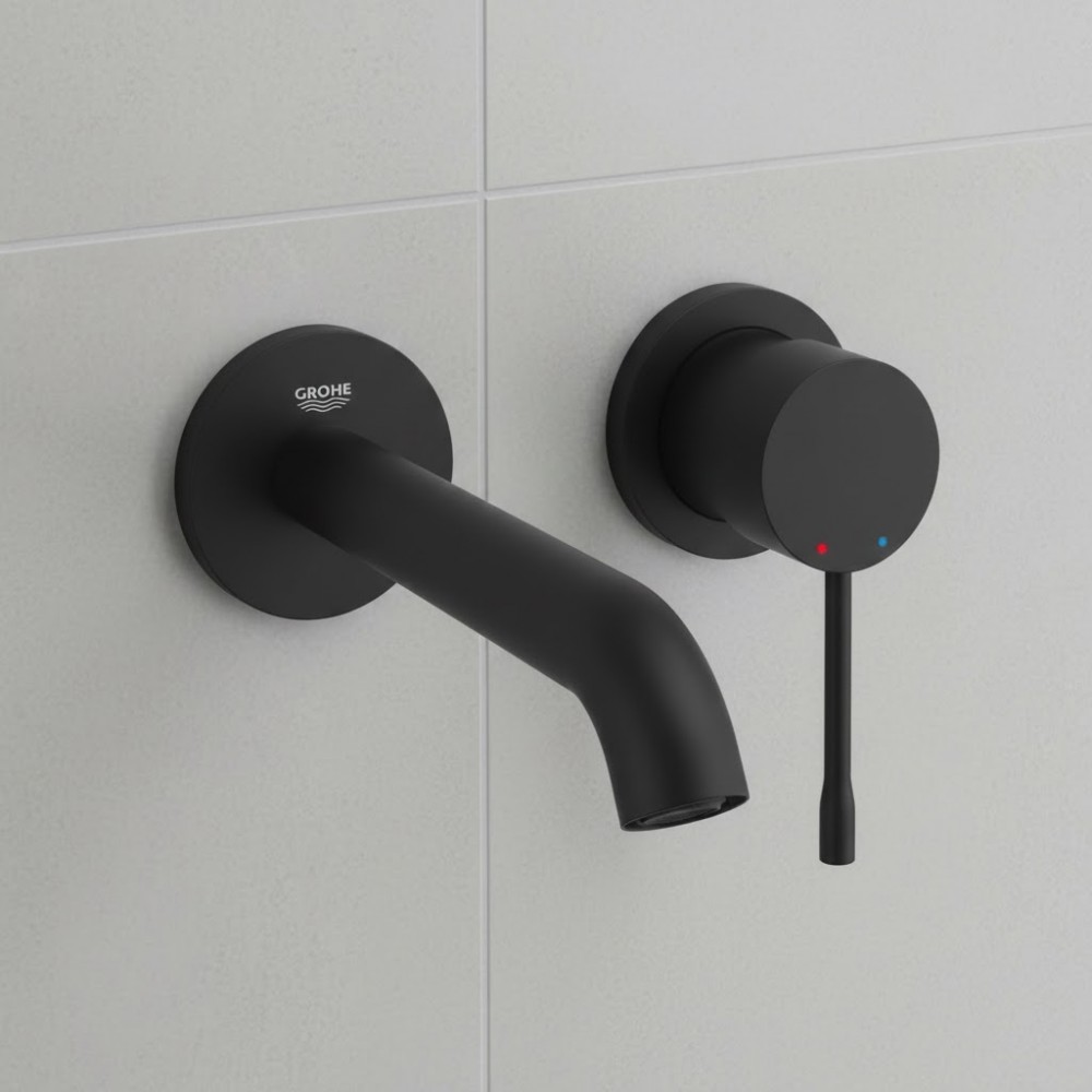 Смеситель скрытого монтажа для раковины Grohe Essence New 29192KF1 черный