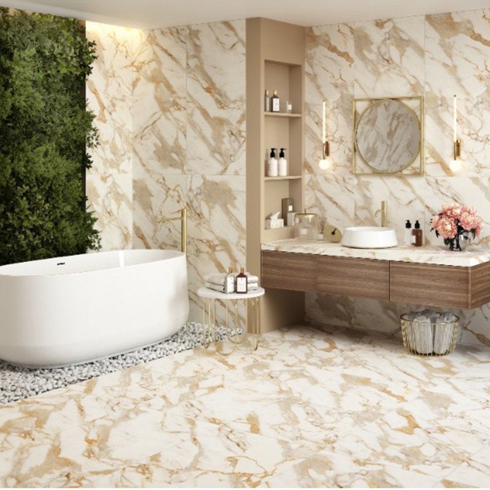 Керамогранит Almera Ceramica-2 Royal Calcatta Gold 60x120 см