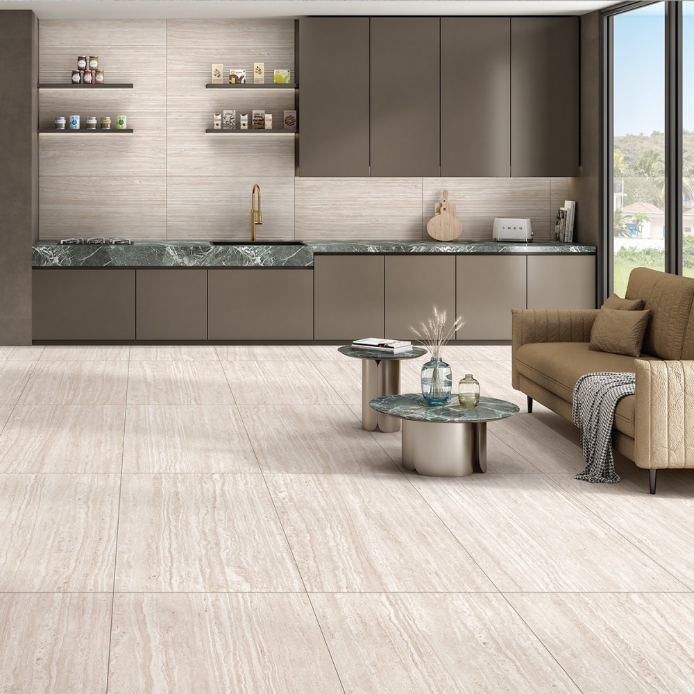 Керамогранит Almera Ceramica-2 Travertine Crema 60х120 см