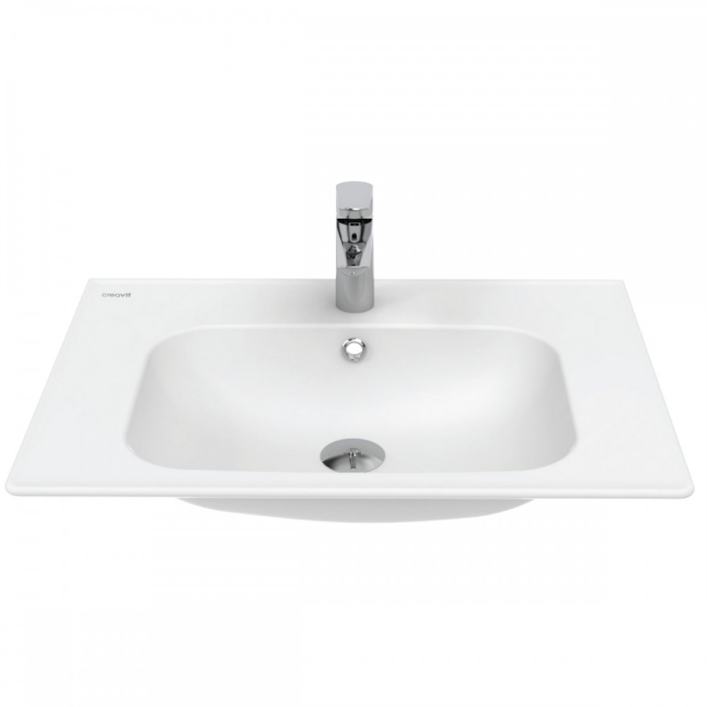 Тумба Creavit E10 E10.LD065.2CK.GRI 65 см с раковиной Erine, серый