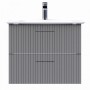 Тумба Creavit E10 E10.LD065.2CK.GRI 65 см с раковиной Erine, серый