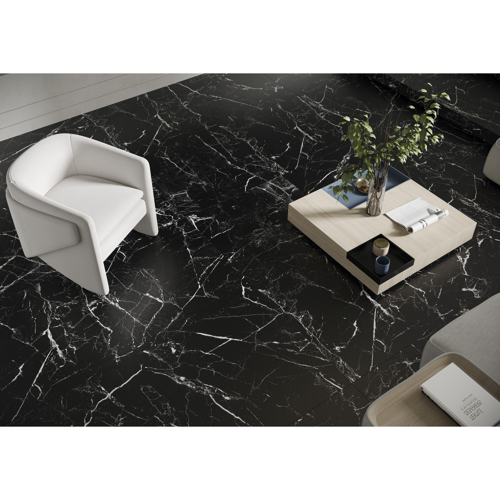 Керамогранит Cerrad Gres Marmo Morocco Black Poler 79,7x79,7 см