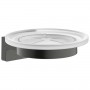 Мыльница Hansgrohe AddStoris S 41766340 с держателем, черный хром брашированный