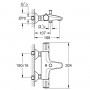 Смеситель для ванны Grohe Grohtherm 800 1022032430 термостатический