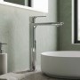 Смеситель для раковины Hansgrohe Rebris E 72591000 240 CoolStart EcoSmart+ с донным клапаном