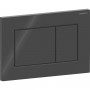 Клавиша смыва Geberit Sigma01 square 115.660.DW.1 черный глянец
