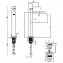 Смеситель для раковины Bossini TEO-T Z00703000030005 с донным клапаном