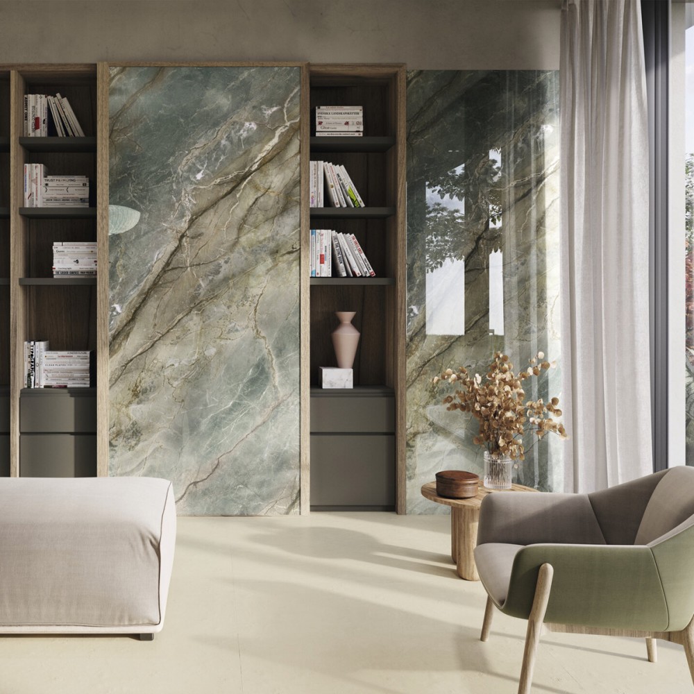 Керамогранит APE Brazil Green Pol Rect 120x280 см