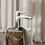 Смеситель для раковины Kludi Renon 422825375 белый матовый