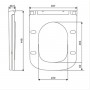 Крышка для унитаза Devit Grid DGR0760111W с механизмом soft-close, белый глянцевый