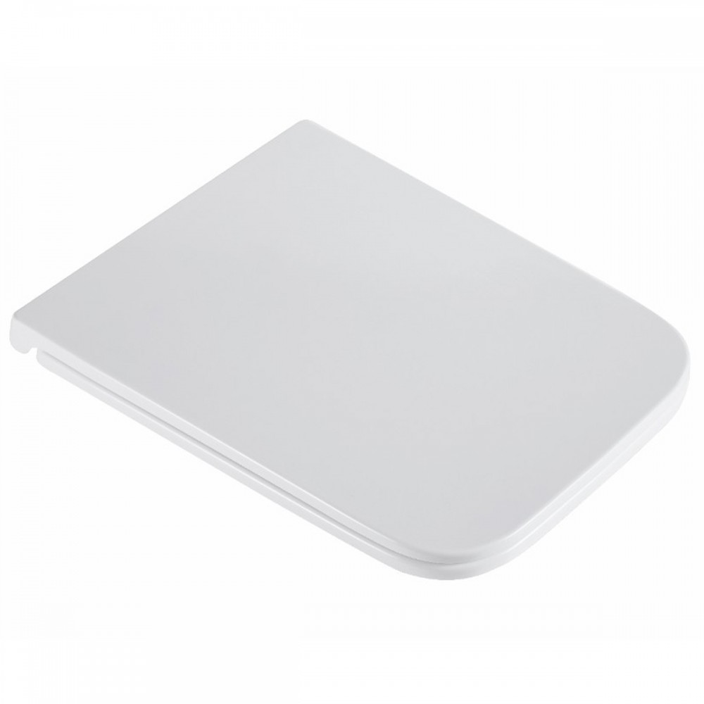 Крышка для унитаза Devit Grid DGR0760111W с механизмом soft-close, белый глянцевый