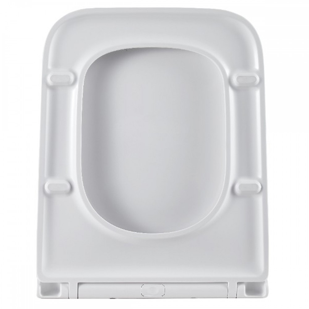 Крышка для унитаза Devit Grid DGR0760111W с механизмом soft-close, белый глянцевый