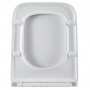 Крышка для унитаза Devit Grid DGR0760111W с механизмом soft-close, белый глянцевый