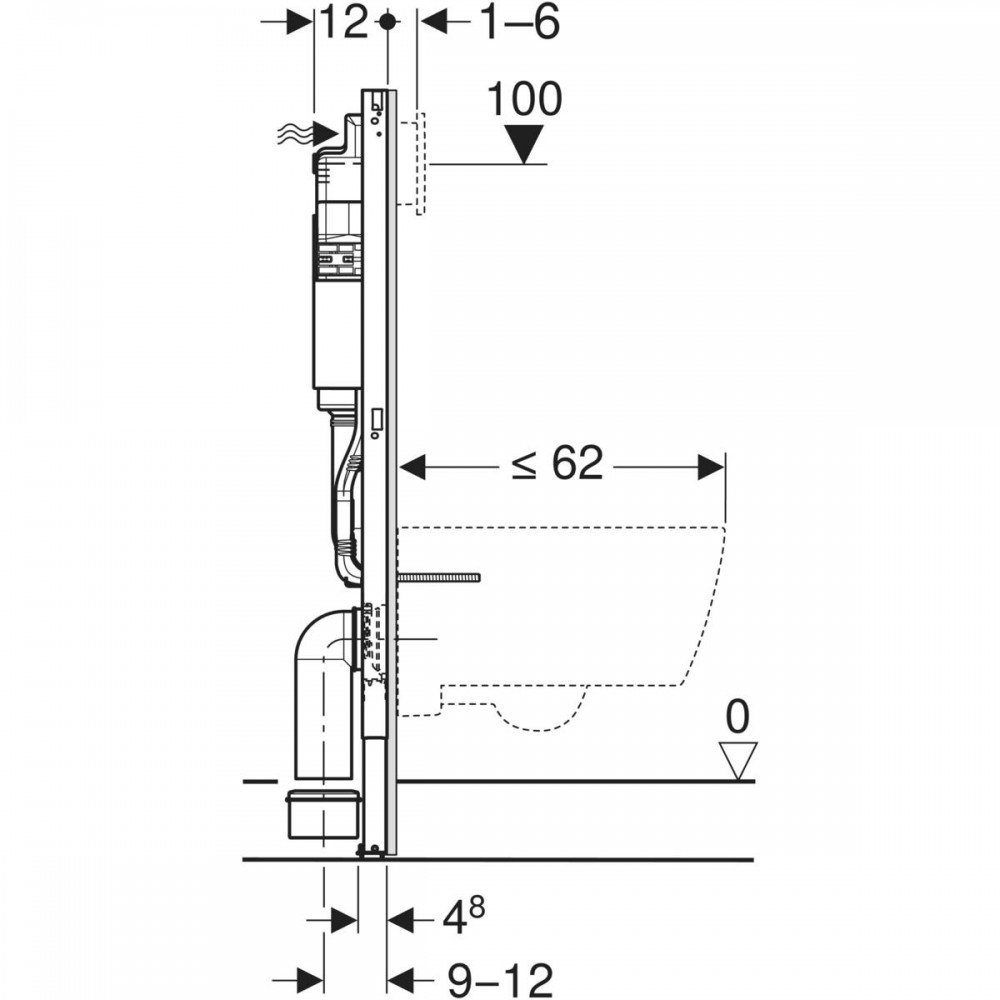 Инсталляция для унитаза Geberit Duofix 458.126.00.2