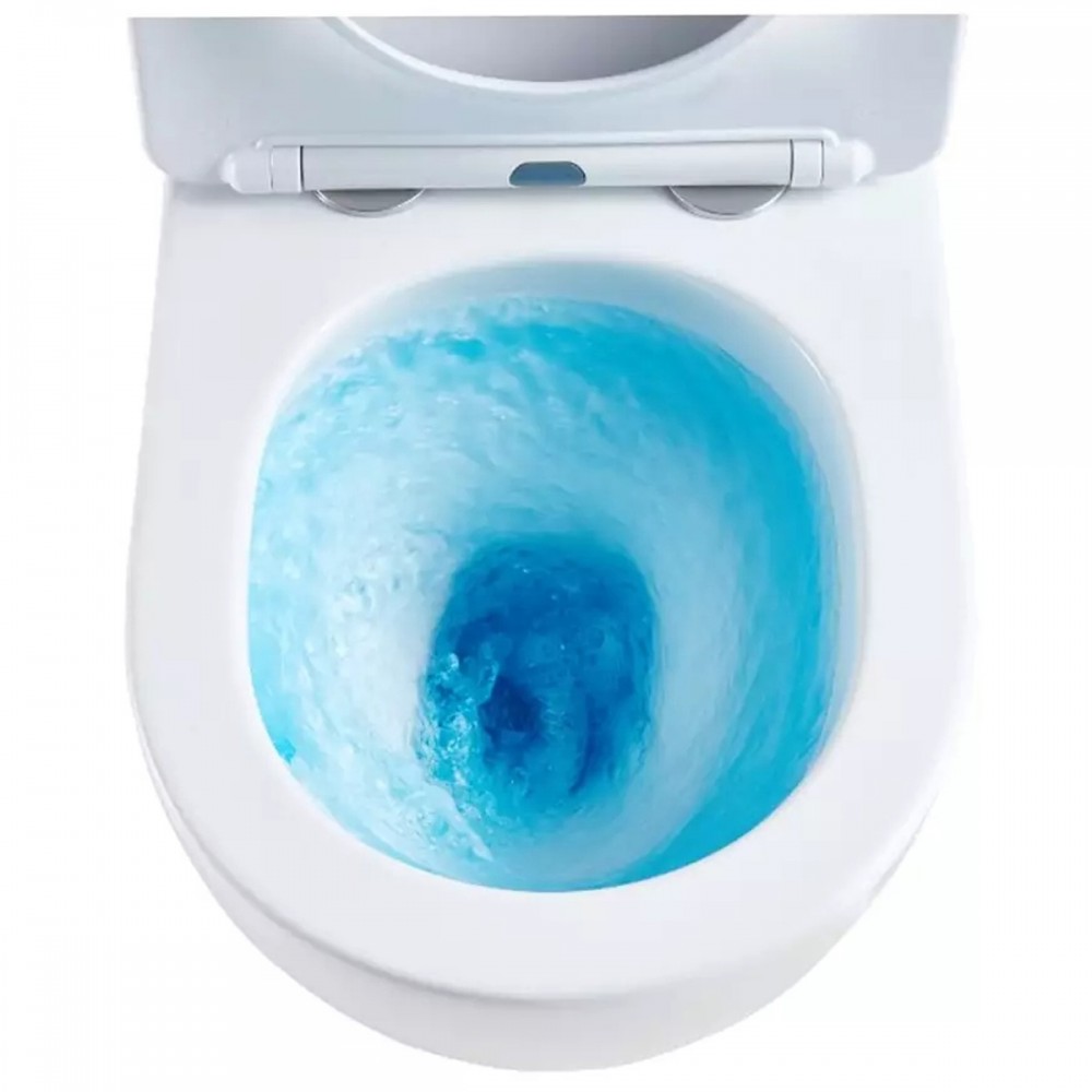 Унитаз подвесной Devit Grid DGR0760111W безободковый с крышкой soft-close и Vortex Flush, белый