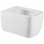 Унитаз подвесной Devit Grid DGR0760111W безободковый с крышкой soft-close и Vortex Flush, белый