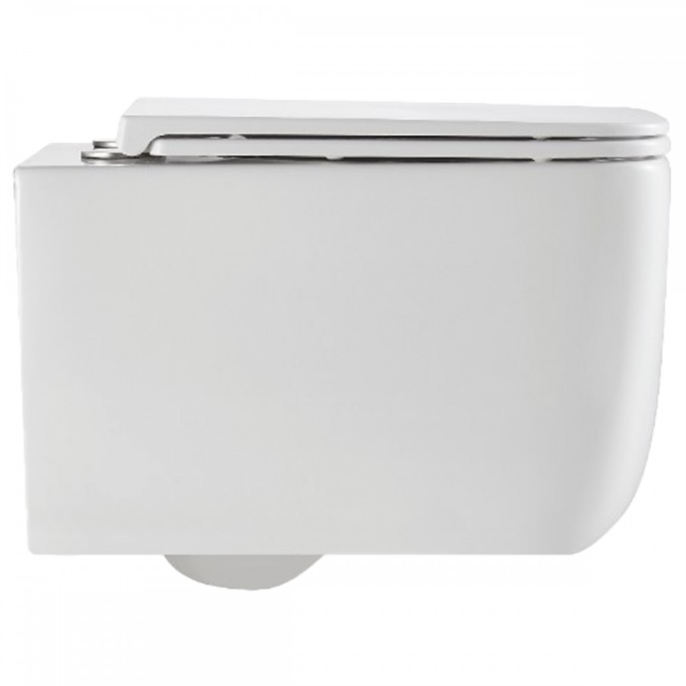 Унитаз подвесной Devit Grid DGR0760111W безободковый с крышкой soft-close и Vortex Flush, белый