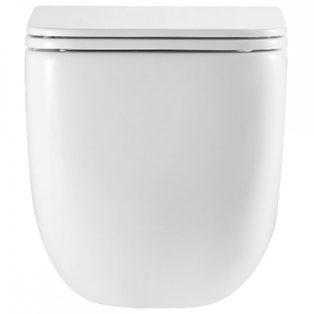 Унитаз подвесной Devit Grid DGR0760111W безободковый с крышкой soft-close и Vortex Flush, белый