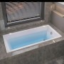 Ванна акриловая Devit Elbe DE18080B016W 180x80 см с креплением к стене и ножкам L-1, белый