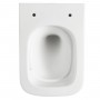 Унитаз подвесной Devit Flow square DFL0520111W безободковый с крышкой soft-close и Vortex Flush, белый глянец