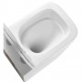 Унитаз подвесной Devit Flow square DFL0520111W безободковый с крышкой soft-close и Vortex Flush, белый глянец