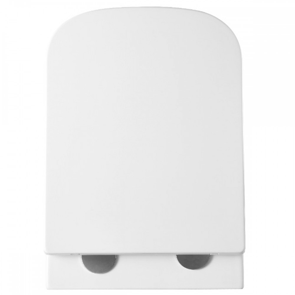 Унитаз подвесной Devit Flow square DFL0520111W безободковый с крышкой soft-close и Vortex Flush, белый глянец