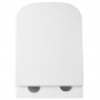 Унитаз подвесной Devit Flow square DFL0520111W безободковый с крышкой soft-close и Vortex Flush, белый глянец