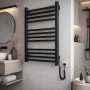Полотенцесушитель электрический Hygge Family London 6.1.0102.06.BM 770х530 мм, черный матовый