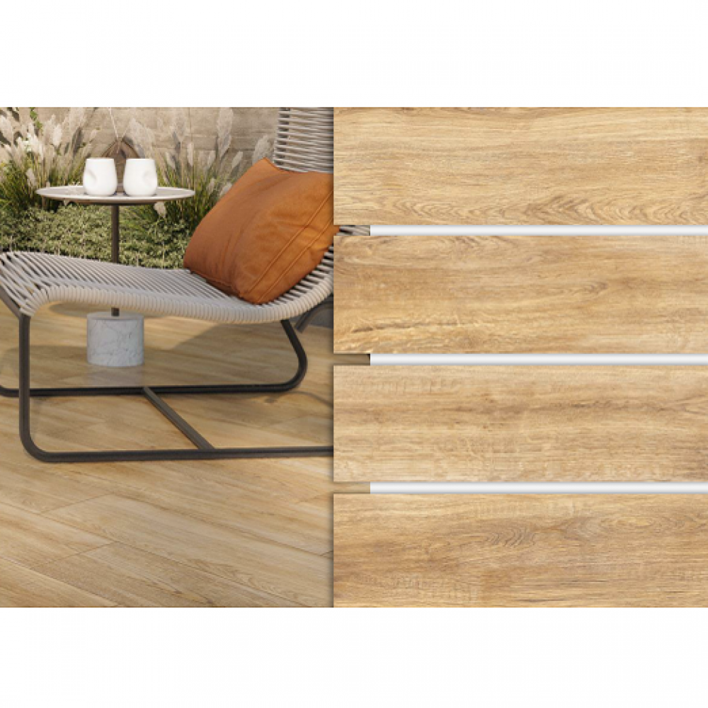 Керамогранит Cersanit Sensewood Beige** 18,5x59,8 см