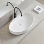 Раковина Devit Flow DFL3310100W 65,5 см для установки на столешницу, без перелива, белая