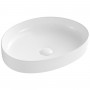 Раковина Devit Flow DFL3310100W 65,5 см для установки на столешницу, без перелива, белая