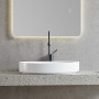 Раковина Devit Flow DFL3310100W 65,5 см для установки на столешницу, без перелива, белая