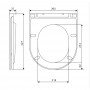 Крышка для унитаза Devit DFL0460111W / DFL0460211W / DUN0930111W с soft-close механизмом, белый глянец