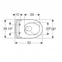Унитаз подвесной Geberit iCon 503.046.JT.1 TurboFlush, с крышкой дюропласт, белый мат