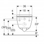 Унитаз подвесной Geberit iCon 503.046.JT.1 TurboFlush, с крышкой дюропласт, белый мат