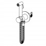 Гигиенический душ Paffoni Tweet Lock ZDUP128CR хром