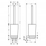 Щетка для унитаза Hansgrohe AddStoris S 41782000 хром