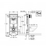 Инсталляция для унитаза Grohe Rapid SL 38929000 с клавишей Arena Cosmopolitan хром